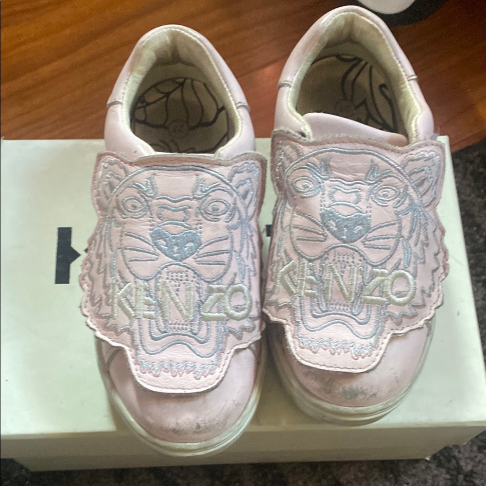 Kenzo Kids Pink Tiger Slip-On Shoes